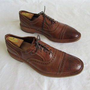 Allen Edmonds Elgin Walnut Leather oxfords  10.5 D